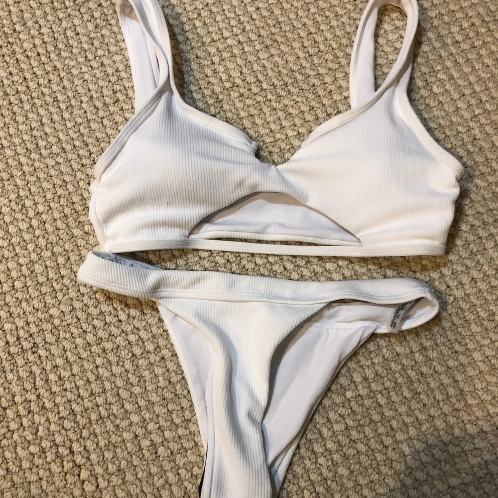 White Zaful Bikini